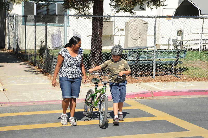 walking bikes