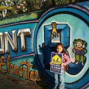 Isabelle at School in Echo Park, Los Angeles