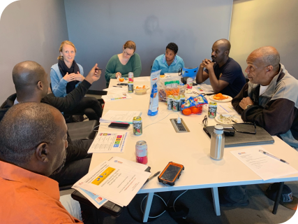 older adults talking older adults talking